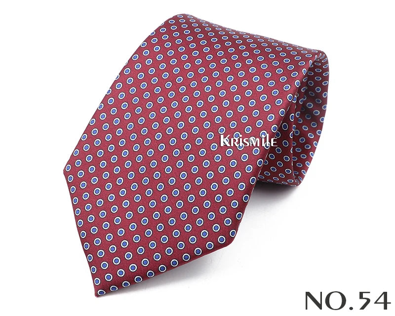 New Design Bohemian Style Necktie For Men Silk Touch Soft Blue Red Yellow Necktie Fit Wedding Party Business Office Accessory