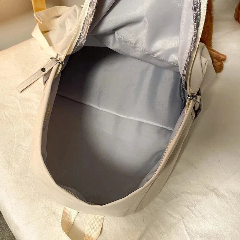 Fashion Canvas Backpack for Women Anti-theft School Shoulder Bag for Teenage Girls New Style Female School Backpack