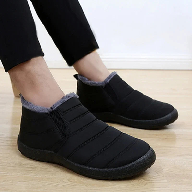 Fashion Men's Snow Boots Ankle High Keep Warm Shoes for Cold Winter Waterproof Outdoor Snow Comfortable Men's Work Boots 2026