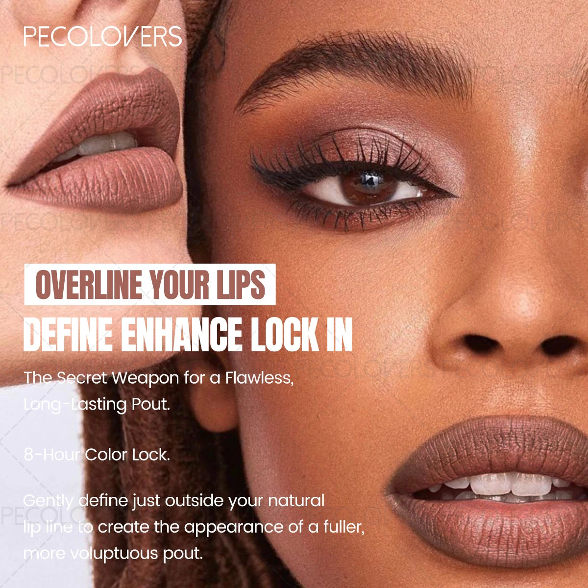 Lipliner Lipstick, Plump and Charming Lips, Not Dry, Nude Brown, Multi-color Choice, with A Variety of Makeup, Lip Cosmetics