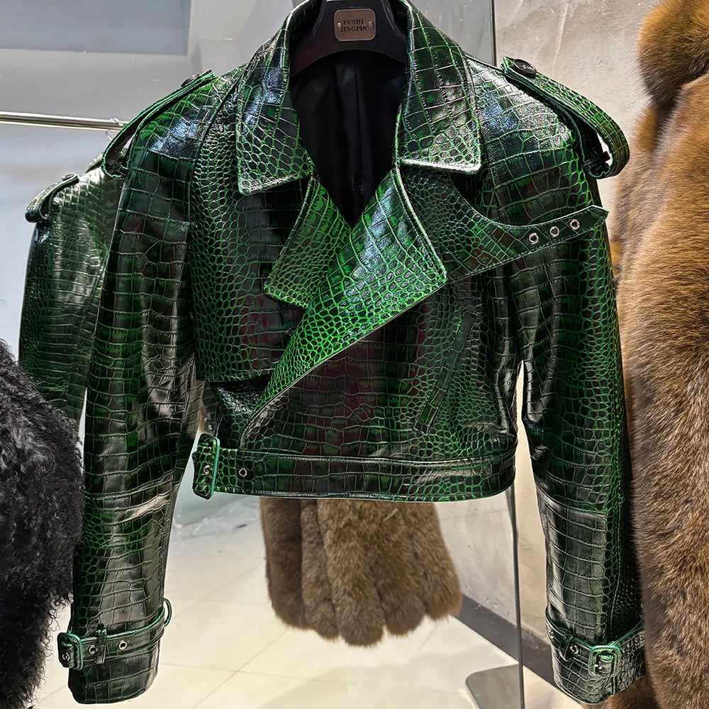 YOLOAgain Burgundy Suede Jacket Women Genuine Sheepskin Leather Jacket Coat