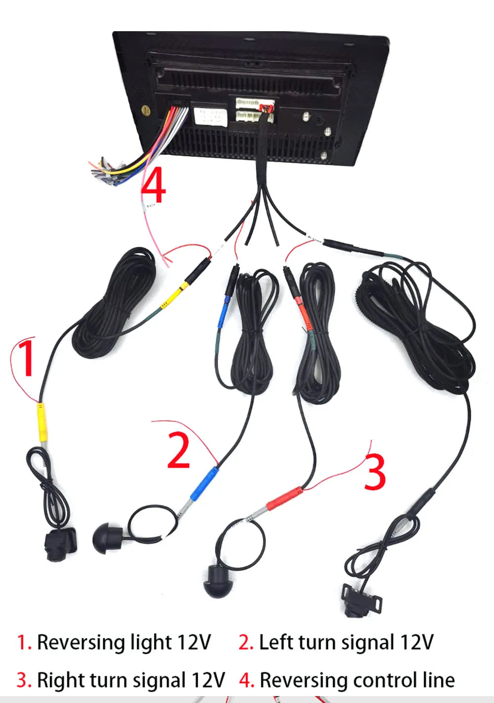 1080P 360° Panoramic Camera  HD Rear / Front / Left / Right 3D 360 Bird View Panoramic Accessories For Car Android Radio