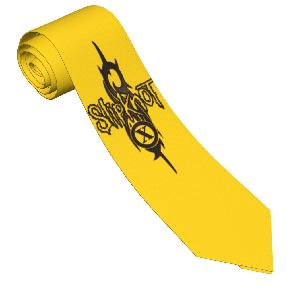 Slipknots Neckties Men's Customized Silk Heavy Metal Rock Music Gift Neck Tie for Office