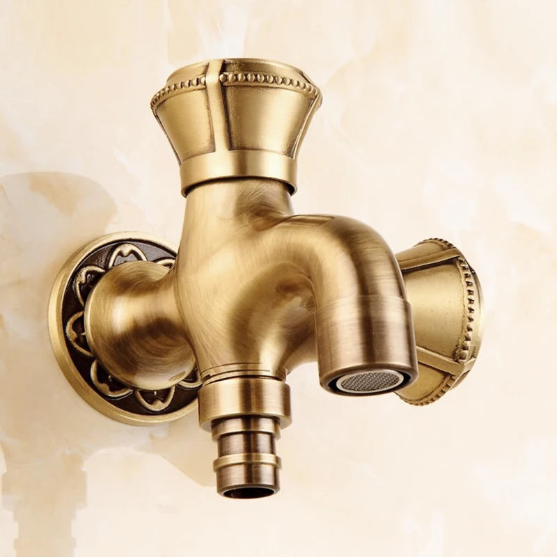 Hand Held Bidet Sprayer Douche Toilet Kit Copper Engrave Shattaf Shower Head Antique Valve Set Jet Bidet Faucet Set Bidet Set