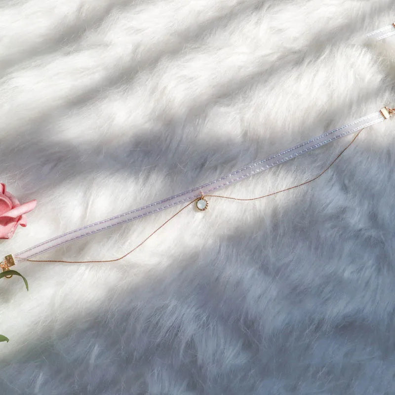 Lace Velvet Sexy Shell Pendant Necklace for Women Neck Clavicle Pink Bow Star Pearl Chokers Lady Jewelry Accessories Girl Gift