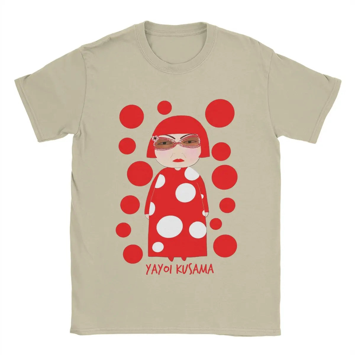 Men's Yayoi Kusama T Shirt Cotton Clothing Unique Short Sleeve Crew Neck Tees New Arrival T-Shirt
