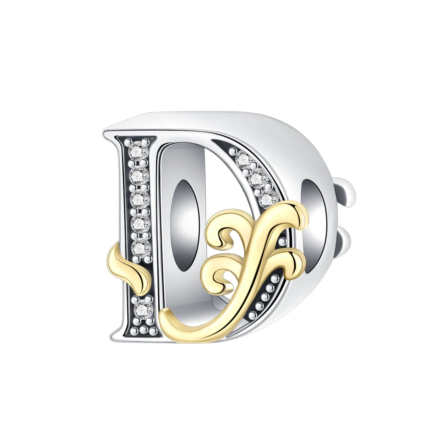 925 Sterling Silver Full series of A-Z letters pendant Charms For Original  Bracelet Charm Necklace Diy Female Jewelry