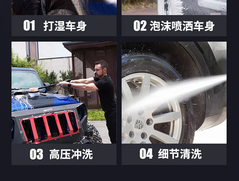 High Pressure Washer 130Bar 220V Home Use with Built in Reel Storage High Power 1800W for Cars & Floors Efficient Cleaning Power
