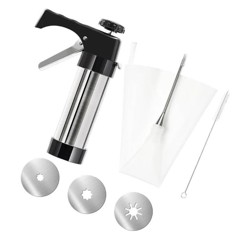 Easy To Use Churro Press Stainless Steel Spanish Treat Machine Professional Cookie Press Practical Kitchen Baking Tool