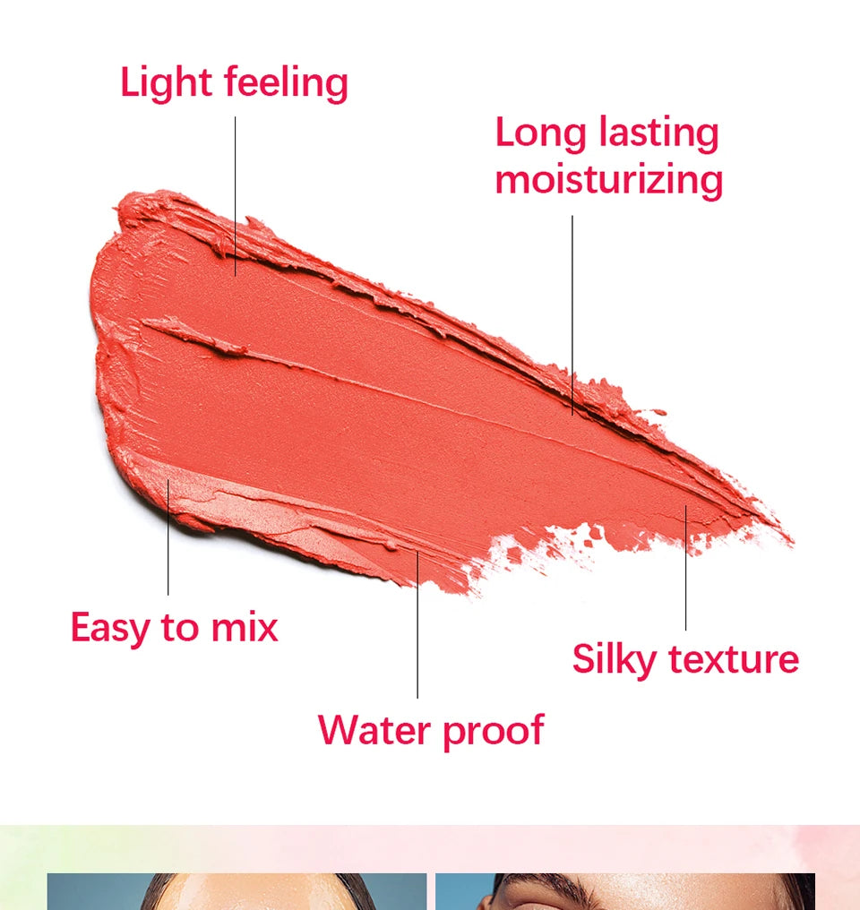 pixiBlush Cosmetic Blush Palette Long lasting Matte Stick Makeup Products Make Up Blusher Cosmetics Pink Blush in Bar Korean