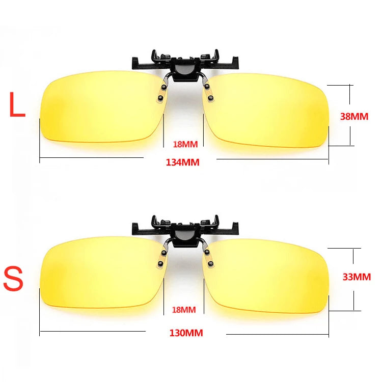 Fishing Polarized Pilot Flip Up Clip on Sunglasses Men Photochromic UV400 Women Driving Sun Glasses Color Change Night Vision