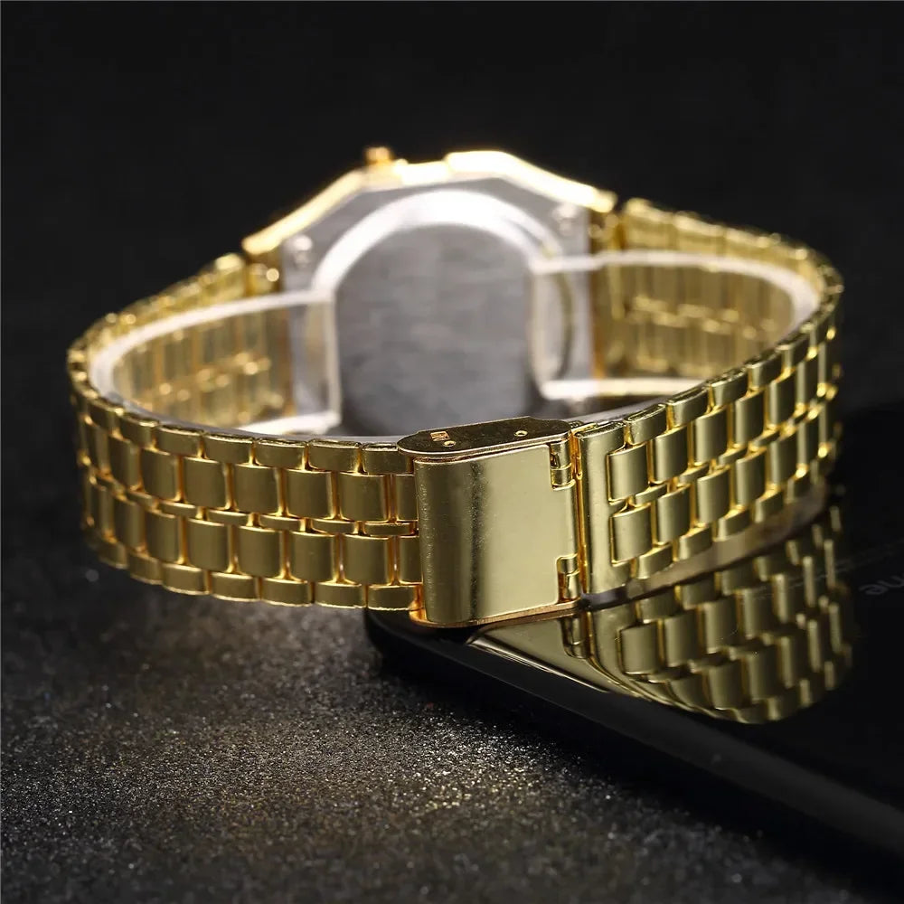 Digital Watches For Men Sports Waterproof Bracelet Clock Gold Electronice LED Wristwatch Women Casucal montre homme relogio