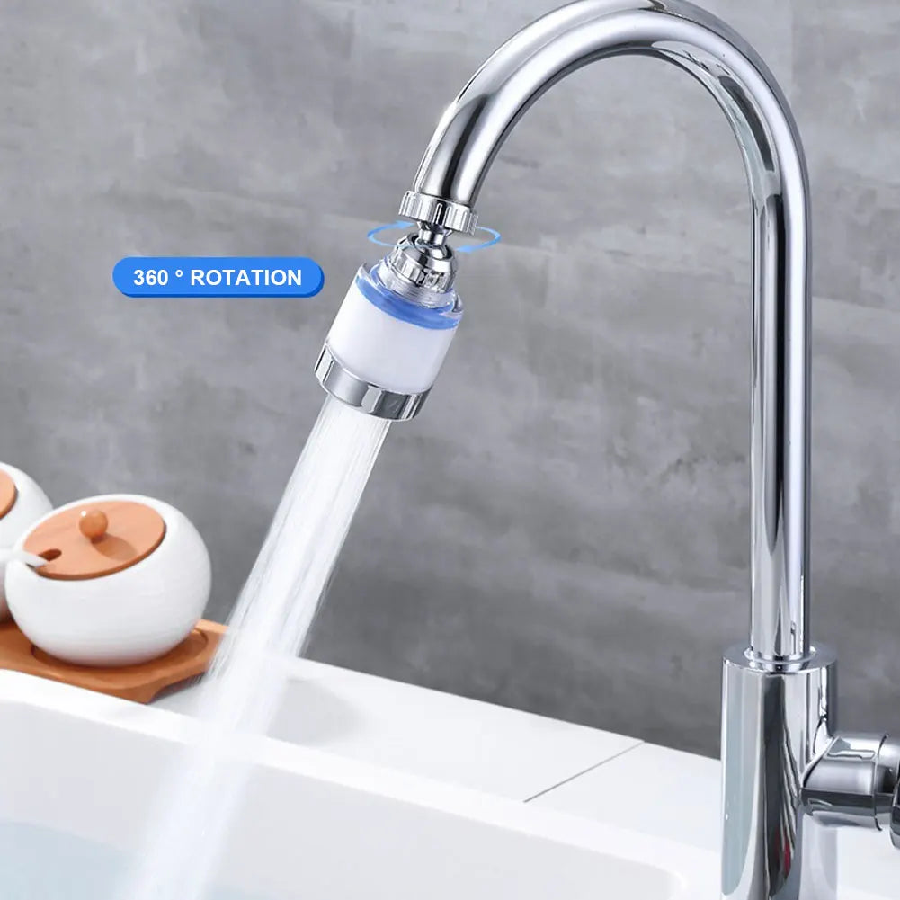 Faucet Water Clean Filter Purifier 360 Degree Rotating Anti-splash Filter Element Water Saving for Household Kitchen Bathroom