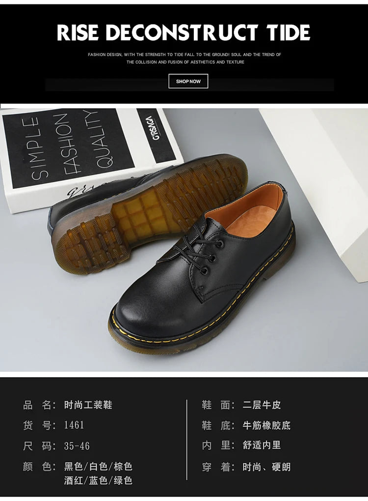 Men's genuine leather formal shoes work shoes classic business casual leather shoes fashionable women's shoes plus size shoes