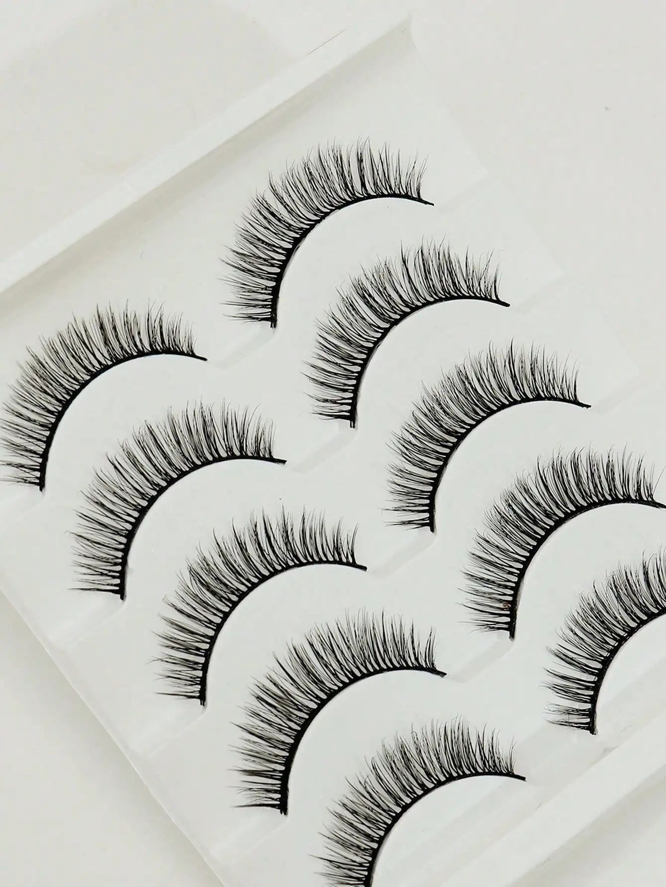 5/7/10 Pairs brown DIY Lashes Natural Clear Eyelash Volume Natural Eyelashes Soft Cross Cat Lashes Extended Outer Corner Eyelash