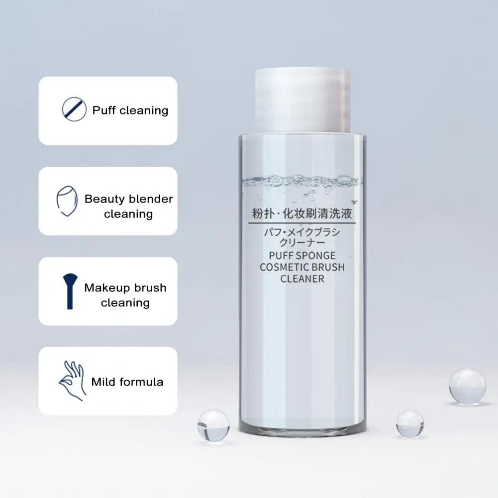 Makeup Tool Cleaner Makeup Brush Solution Efficient Makeup Brush Cleaner Puff Cleaner Beauty Eggs Cleanser Washing Fluid 50/80ML