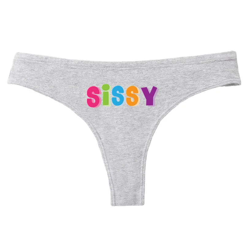 Multicolor Cotton Thongs Low Waist Underwear Thong Sexy Thongs For Women Funny Gifts Couple Gifts Thong Panties Ladies Underwear