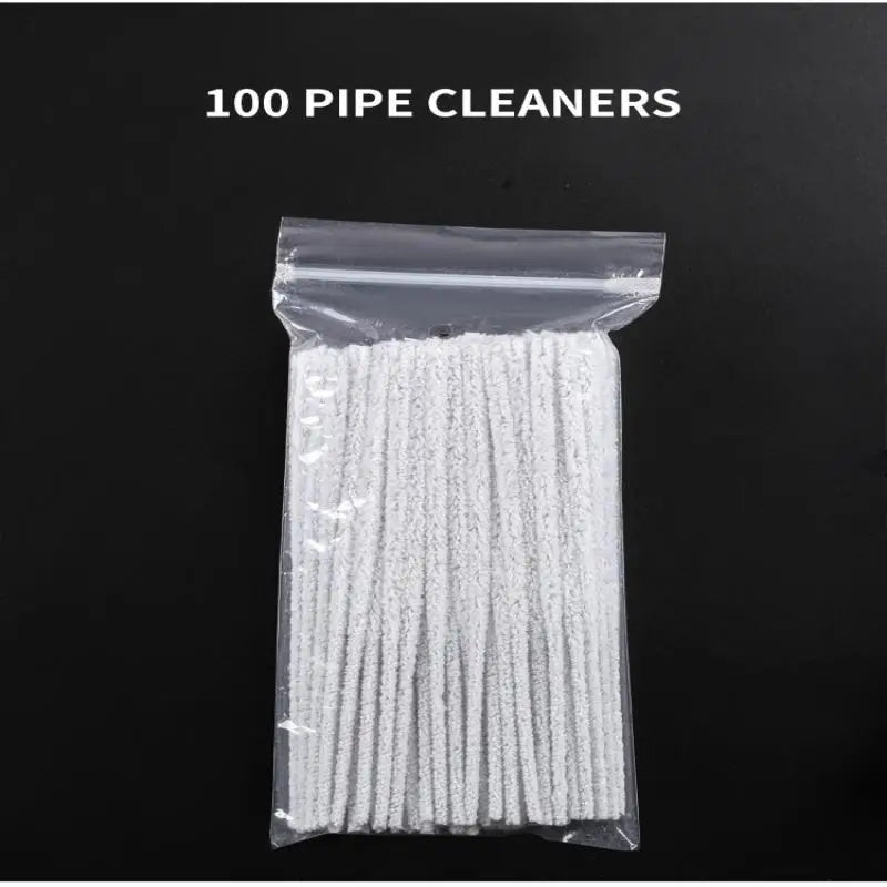 Smoking Essentials: 100pcs Wooden Pipe Cleaning Tools for Tobacco Pipes