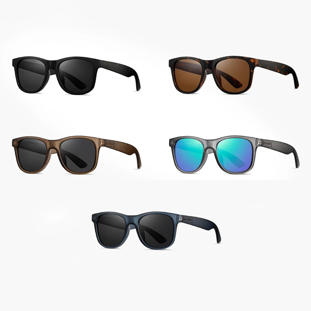 Peekaboo outdoor polarized sunglasses fashion men driving square sun glasses uv400 male travel accessories 2025 brown green