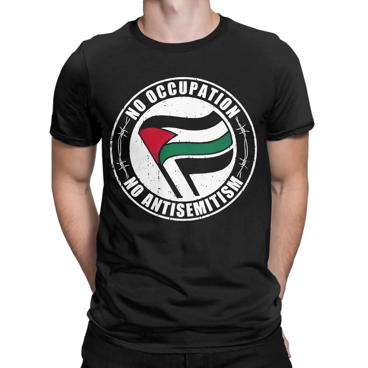 Palestine Flag  T Shirt Summer  Cotton T-Shirts For Men Popular Pattern Tshirt Short Sleeve Vintage Tops