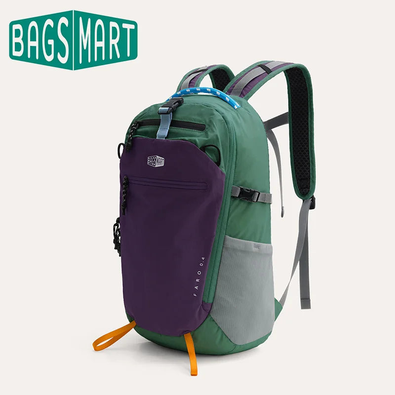 BAGSMART School Backpack for Women Nylon Waterproof School Bags Fits 14 Inch Laptop Lightweight Durable Travel Commute Hiking