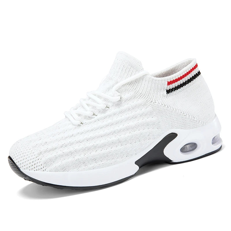 2025 New Women Walking Shoes Fashion Slip on Sock Sneakers Women Casual Breathable Wedges Shoes Ladies Loafers Flats Tenis shoes