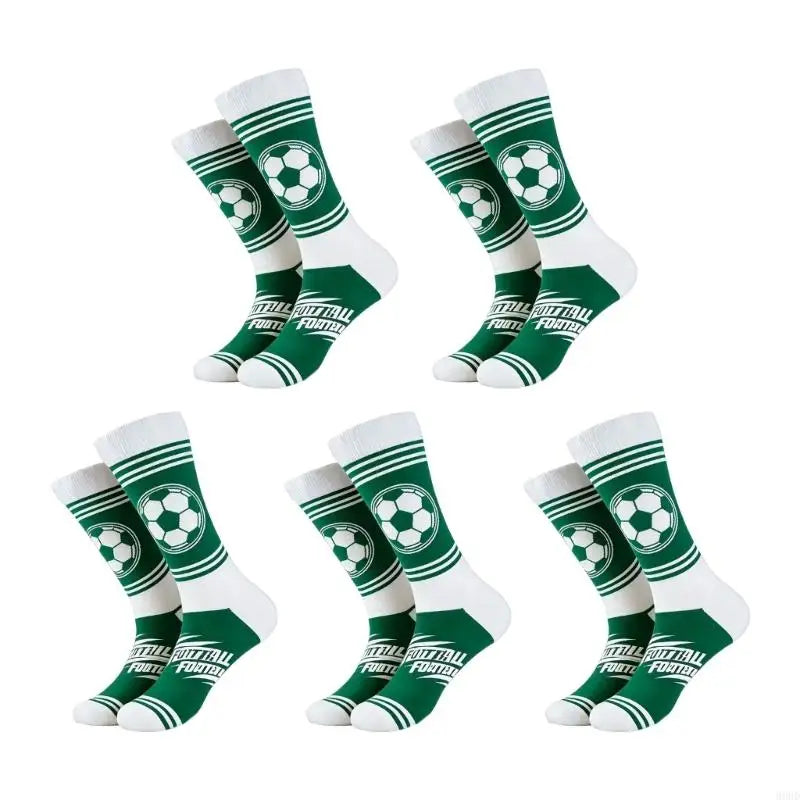 5 Pair Practical Breathable Sock Football Stockings Suitable for Reduce Fatigue and Improve Athletic Performances 69HD