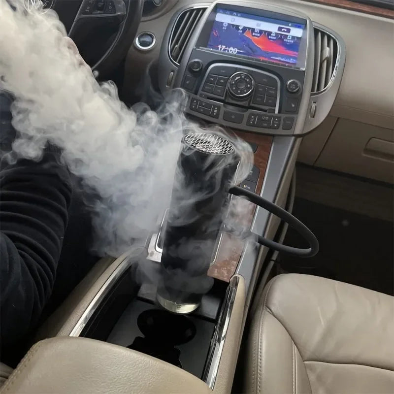 Acrylic 25cm Smoking Pipe Hookah Set with Ceramic Tobacco Grass Bowl Cigarette Holder Portable Shisha Pipa kit Gadgets for men