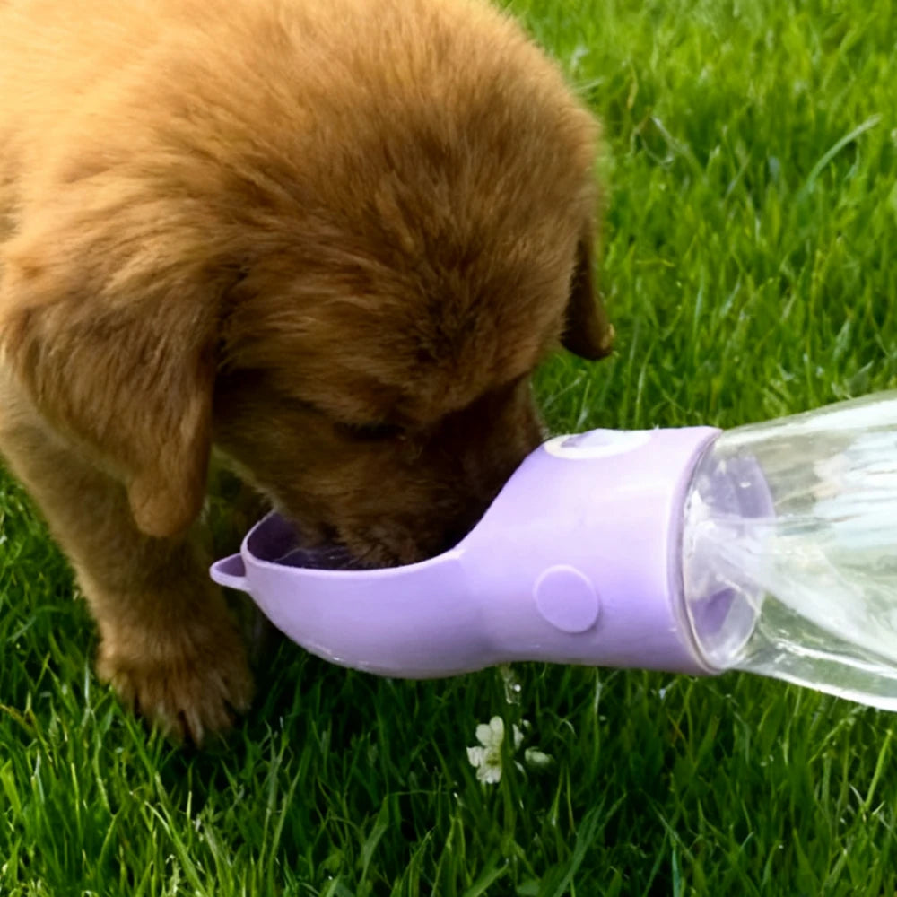 Portable Pet Drinking Bottle Dispenser Outdoor Walking Puppy Water Cup Bowls For Small Large Dogs Cat Kitten Ear Design Supplies