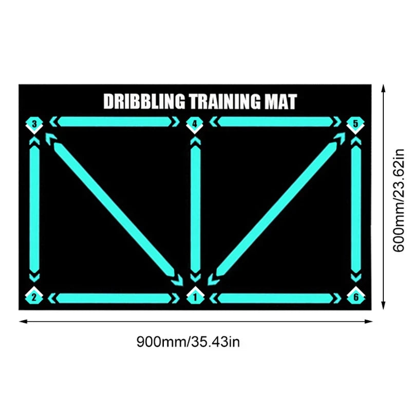 Football Training Mat Foldable Rug Dribbling Futbol Voetbal Training Mats Carpet Kids Soccer Indoor Equipment Durable Non Slip
