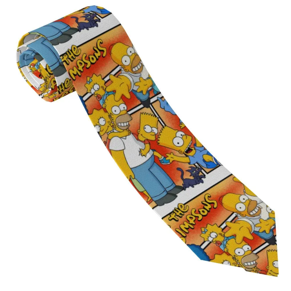 Personalized The S-Simpsones Homer Neck Ties Men Formal Silk Wedding Neckties