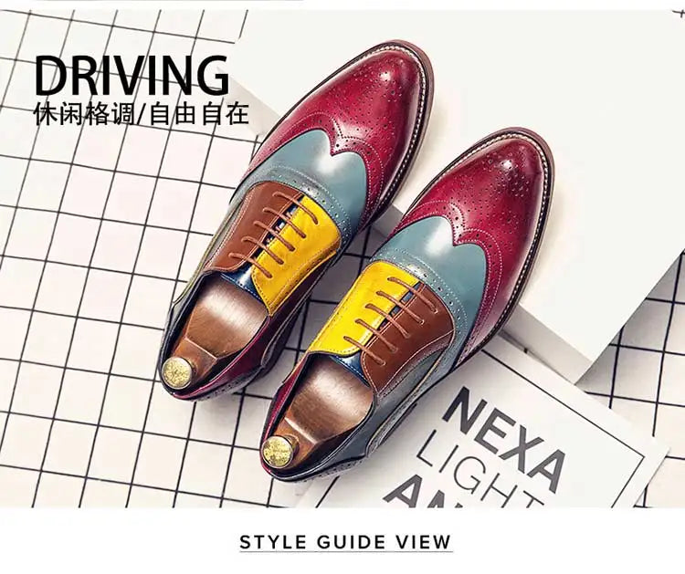 High Quality Business Formal Leather Shoes Mens Casual Dress Shoes Classic Italian Formal Oxford Elegant Shoes Men Office Shoes