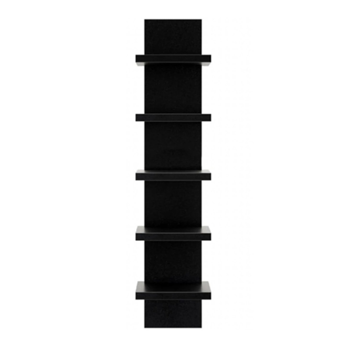 5 Layers Wall-Mounted Wood Bookshelf Storage Rack Board Shelf Organize Floating Shelf For Office Living Room Decor For Books