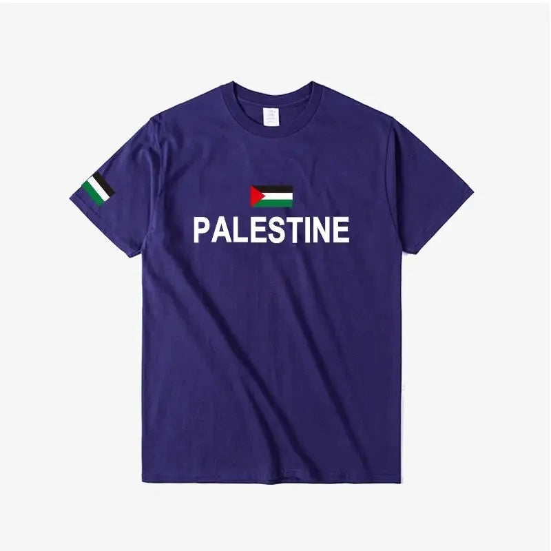 Palestine Palestinian National flag t shirt Fashion Jersey Nation Team 100% Cotton T-shirt Tees Country Sporting Gyms PS PSE Top