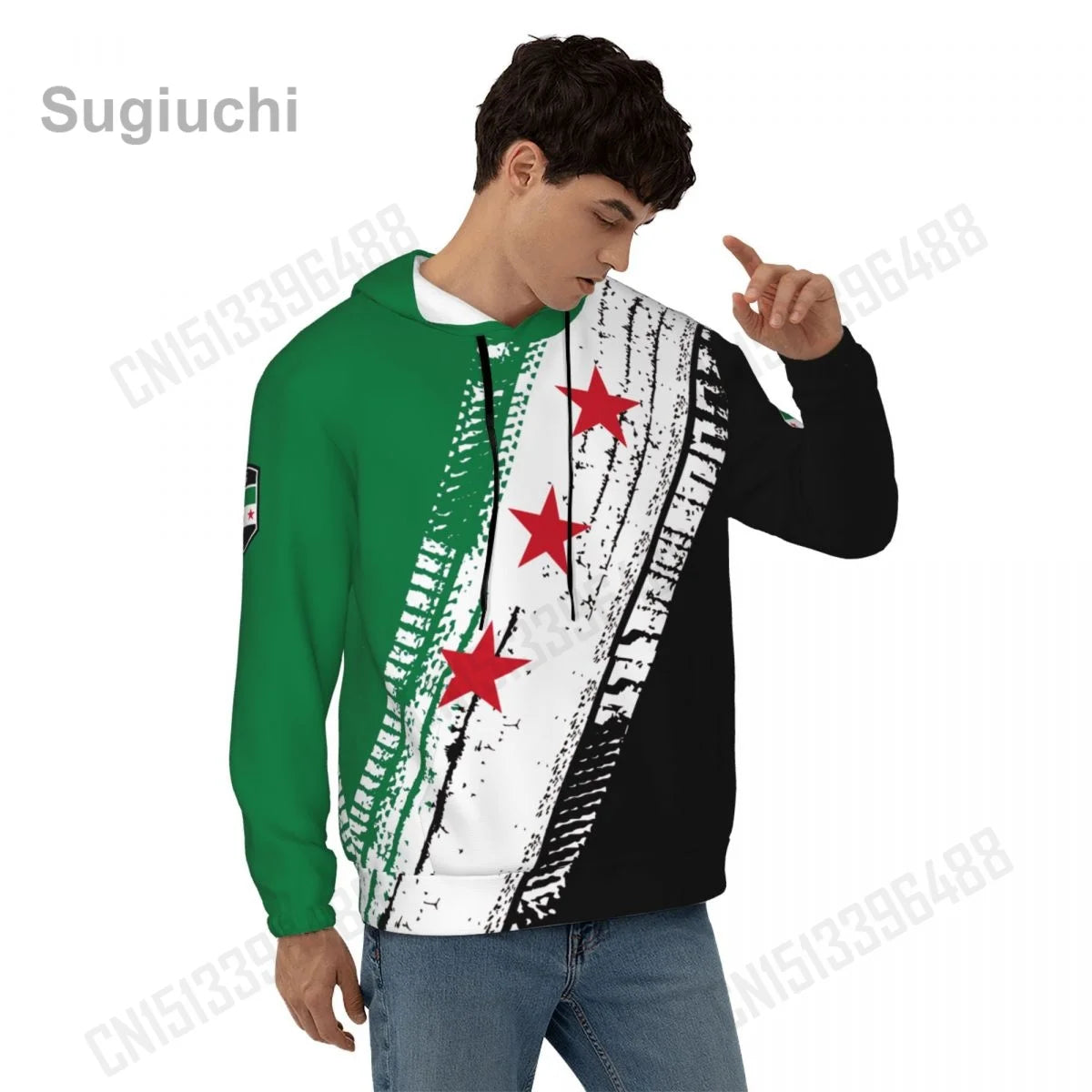 2025 Syria 1932-1958 3D Fleece Hoodie Polyester Warm With Pocket Super Soft Men Women Sweatshirt Unisex Pullover Hoodies