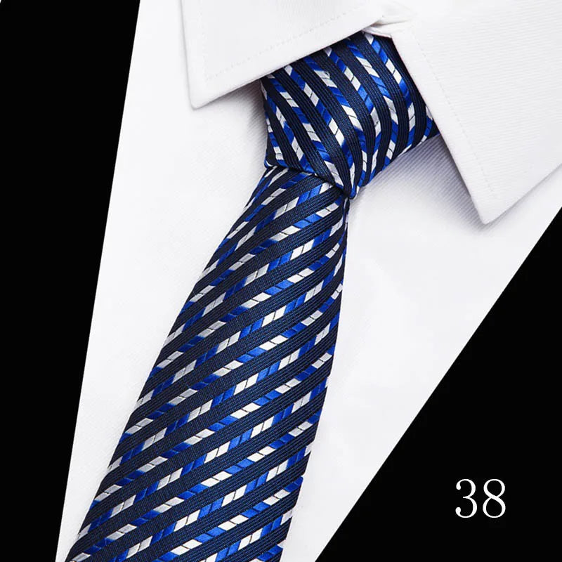 Hot Sale Necktie Man 7.5 cm Silk Tie Solid Color Gravatas Suit Accessories Fit Wedding Holiday Party