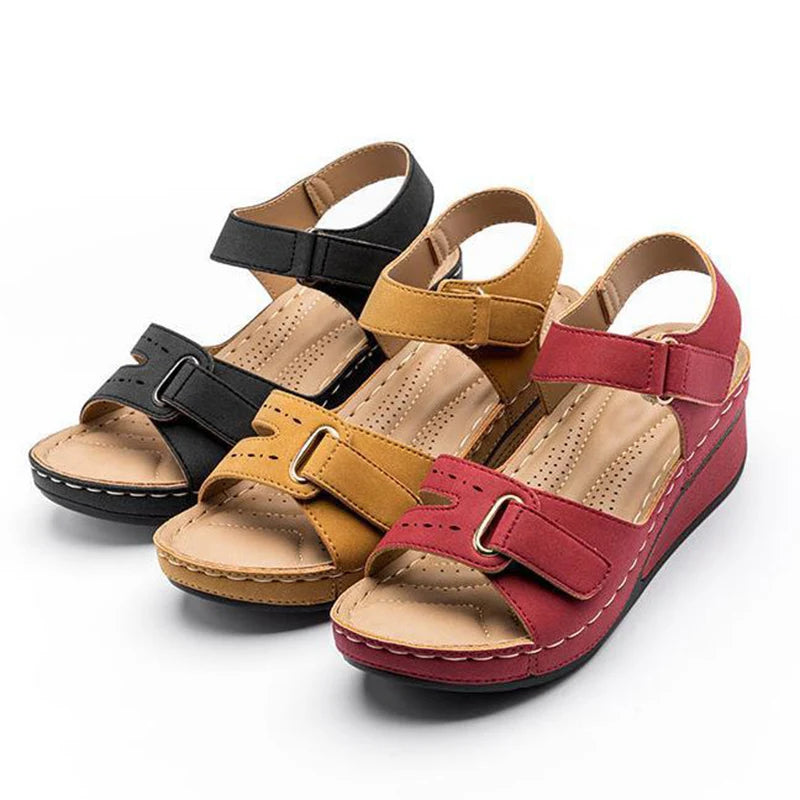 Fashion Women's Summer Shoes Wedge Walking Shoes Beach Women's Sandals Comfortable Elegant Female Footwear Zapatos De Mujer