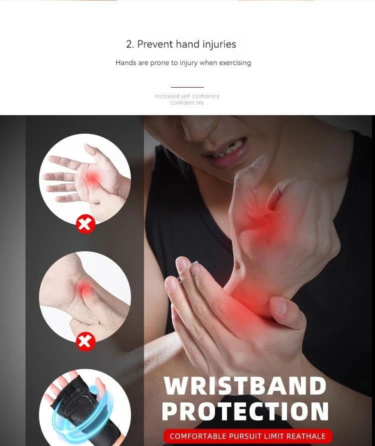 Weightlifting Training Gloves for Men Women Hand Wrist Palm Protector Gloves Fitness Sports Cycling Gymnastics Gym Gloves