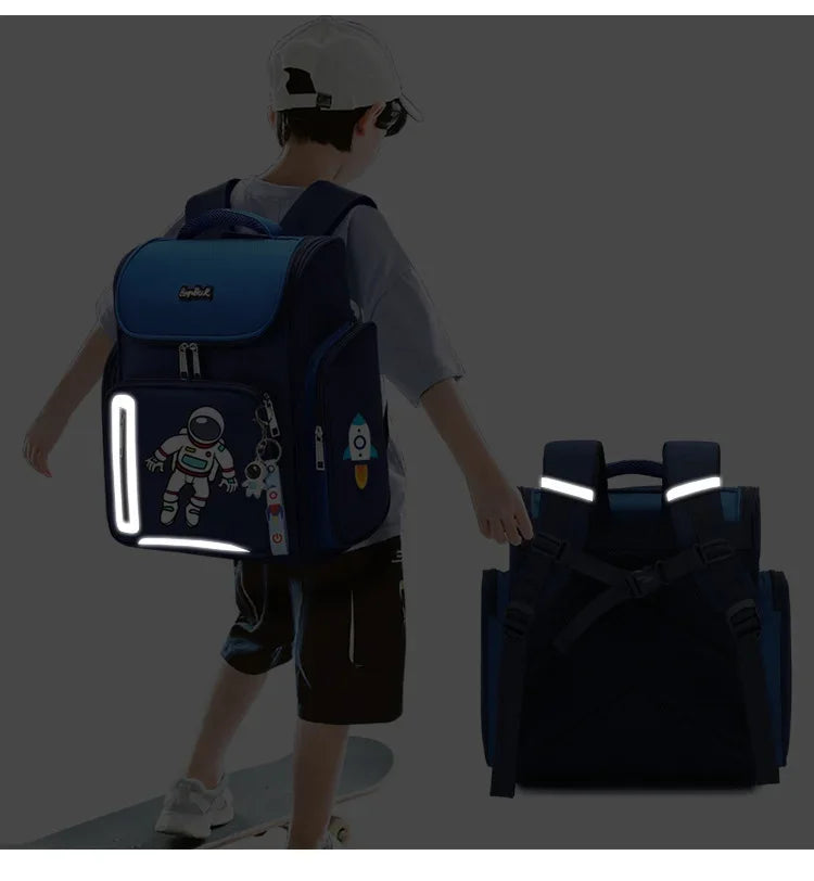 Kids Backpack Children School Bags for Boys Girl Astronaut School Backpack Waterproof Primary Student Book Bag Mochila Infantil