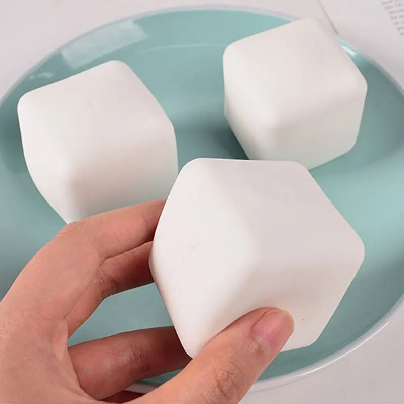 Squishy Tofu Stress Relief Toy for Autism ADHD Anxiety Soft Automatic Shape Recovery Fidget Toy for Stress Relief