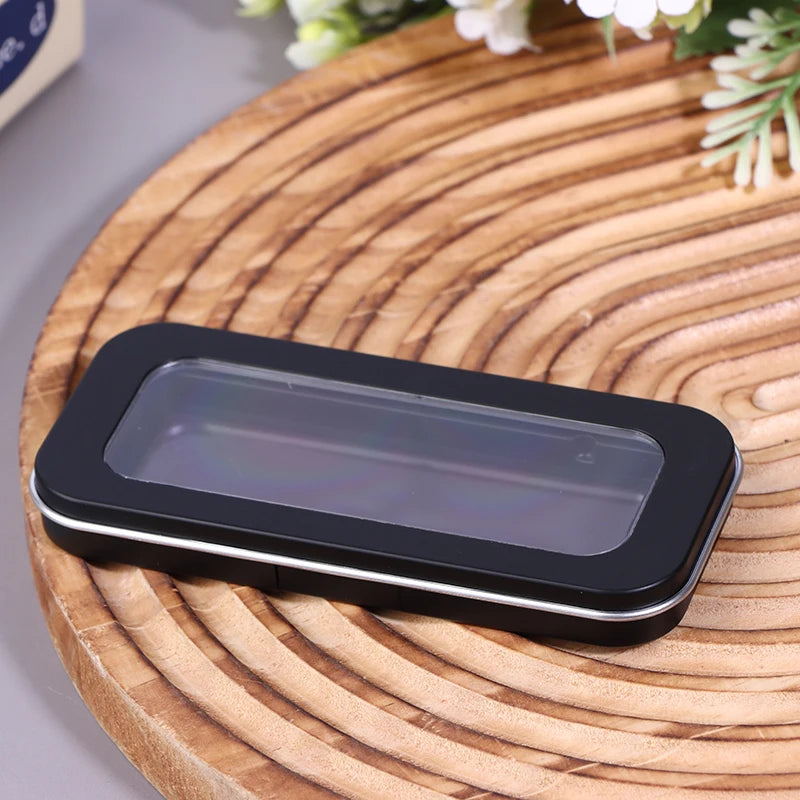 Refillable Magnetic Eyeshadow Palette Empty Black Clear Makeup Storage Case DIY Cosmetic Container for Lipstick Foundation Blush