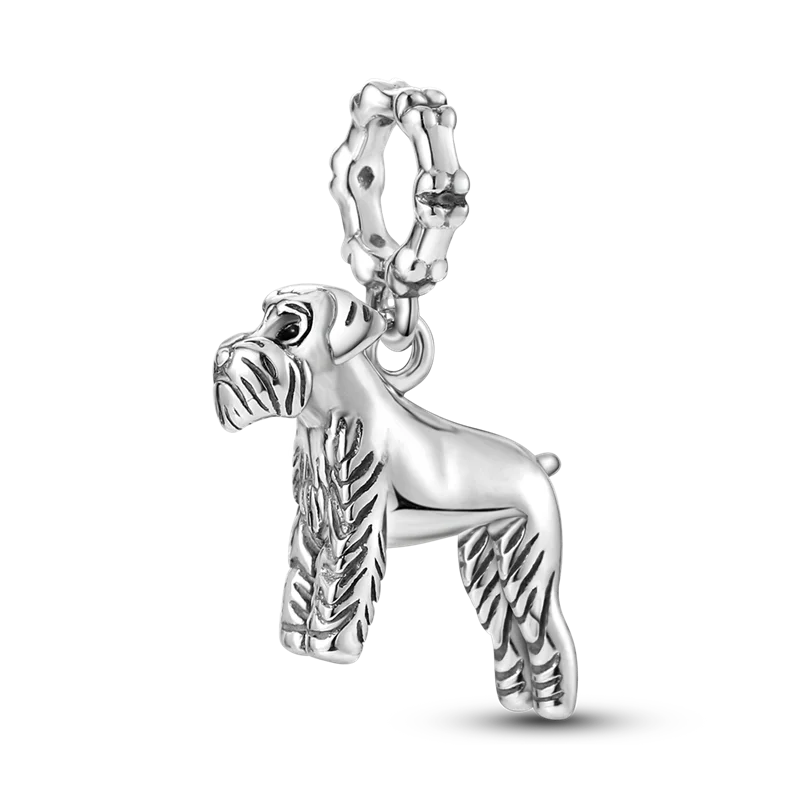 925 Sterling Silver Girl Holding Dog Charms Beads Fit Original 925 Bracelet Making Gift for Woman Jewelry Diy Fashion Pendant