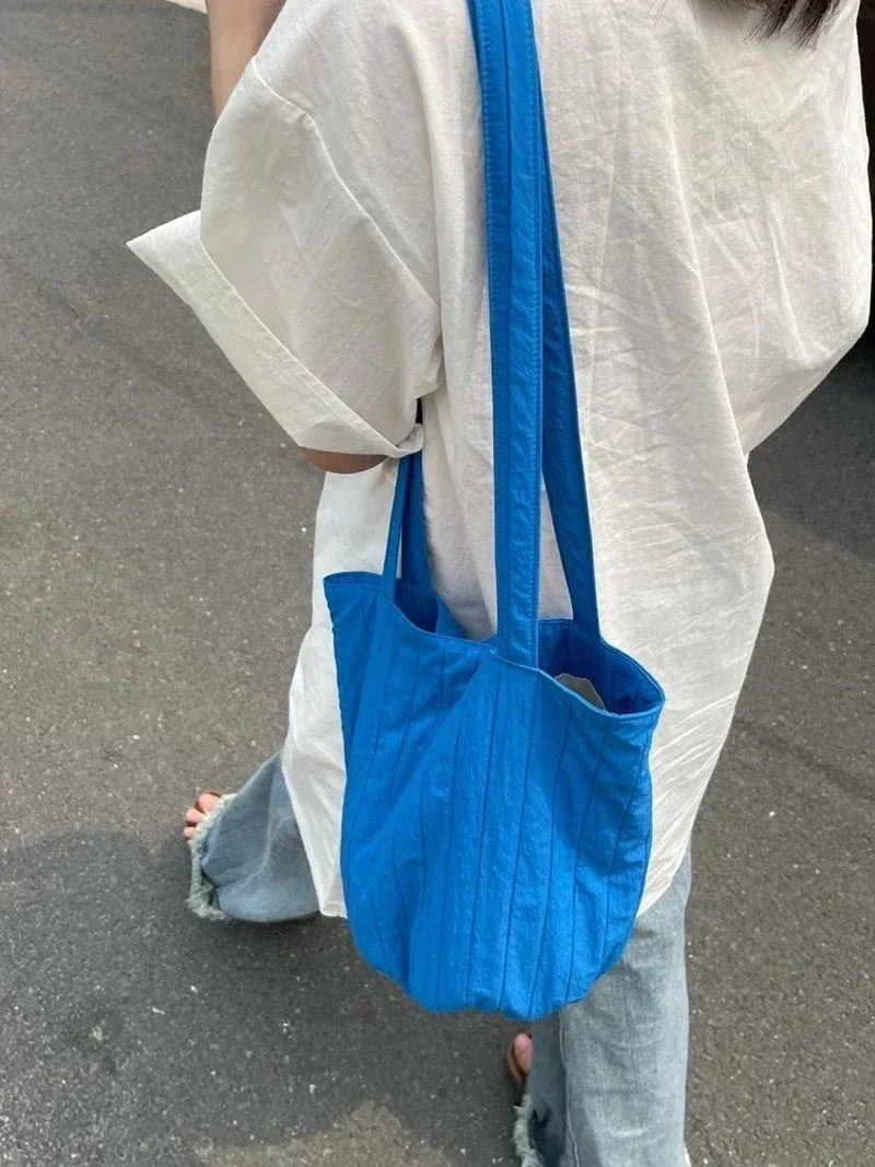 Casual Fashion Bag for Women Shopper Handbags Environmental Storage Reusable Shoulder Tote Bag School Bags Girl Designer Bag