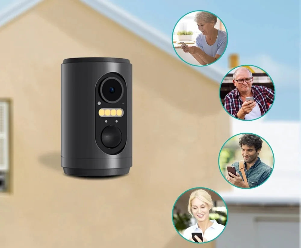 1080P Bird Feeder with HD Camera Built-in Battery Solar Low Power Night Vision Outdoor IP66 Waterproof 2.4GWIFI Connected Feeder