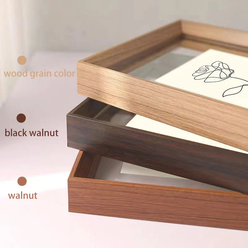 Picture Frames Made of Solid Wood and High Definition Acrylic Display Pictures Photos,Paintings,Posters Wall Mounting Desktop