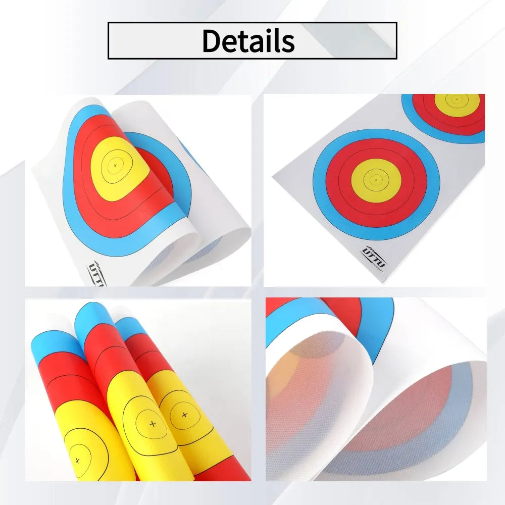 Archery Target Paper 10pcs Standard Competition Target for Recurve Compound Bow Hunting Shooting Practice Archery Accessories