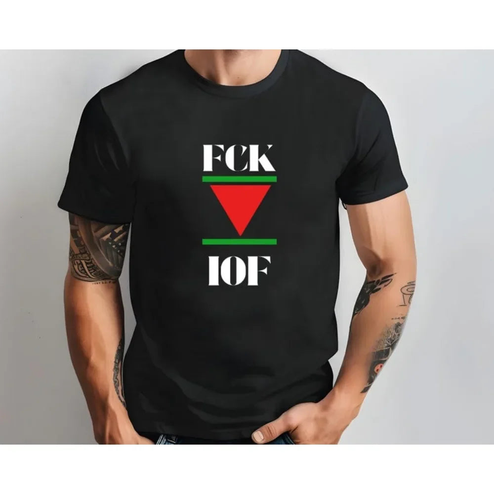 Palestine T Shirt Red Triangle Palestinian Resistance Tee Graphic Political Shirt Clothing Land Back Leftist Activism