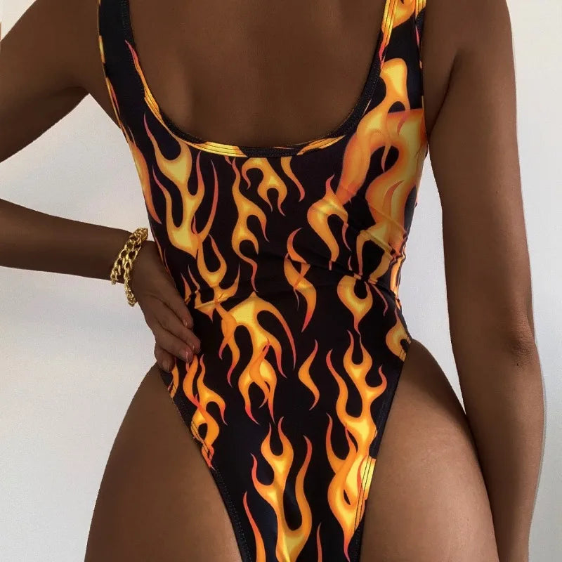 customized Бикини с тригонометрической печ bathing suit women leotardos ballet niña justaucorps gymnastique fille jumpsuit women