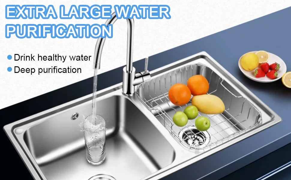 Whole house water purifier 0.01um PVDF pre-filter 1000L SUS304 water filter can be continuously cleaned for 5 years