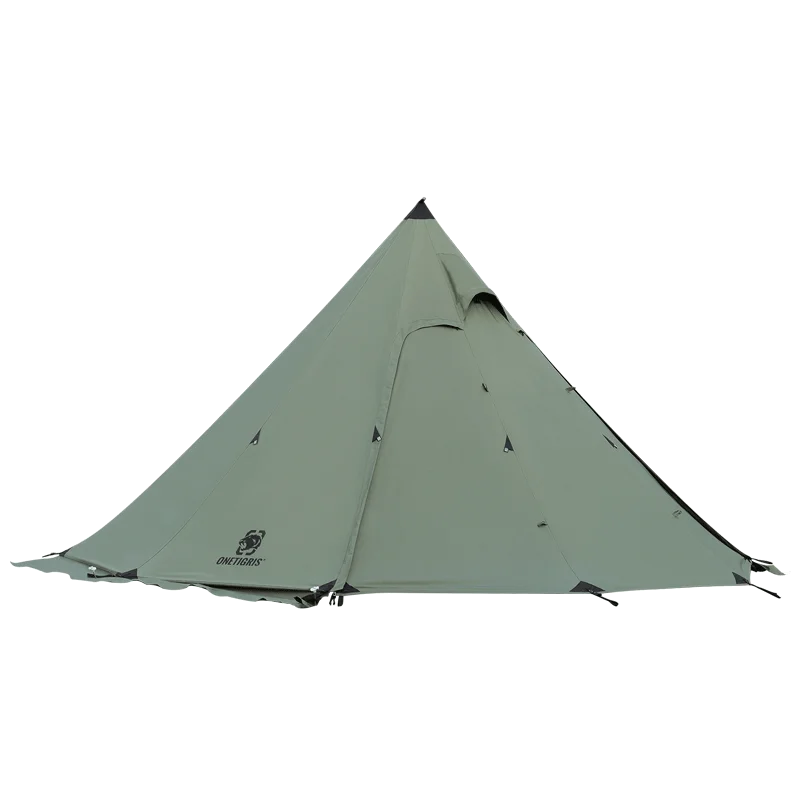 OneTigris Northgaze TC Chimney Tent Terylene Cotton Outdoor Teepee Hot Tent for Adventurers Hiking Camping 3 Season Tent